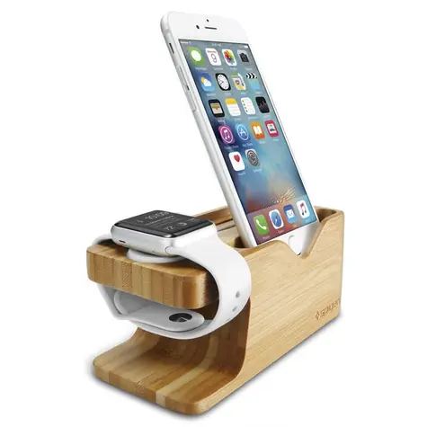 Spigen S370 Stand Apple Watch + iPhone stojan