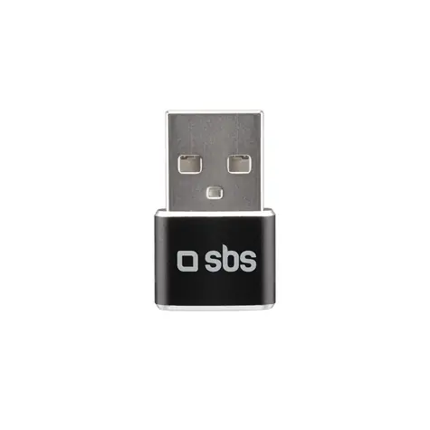 SBS Adaptér USB samec - USB-C samica černá