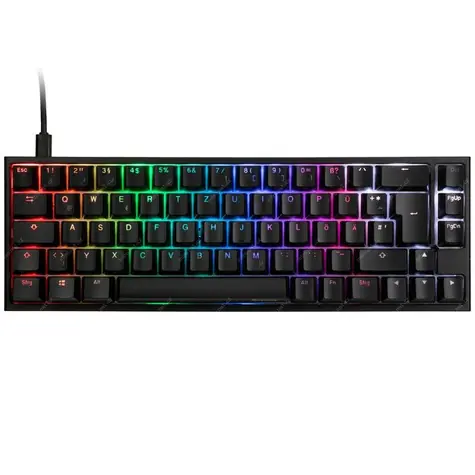 Ducky ONE 2 SF MX-Black černá / Herní klávesnice / podsvícená / mechanická / drátová (USB) / DE