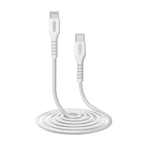 SBS kabel USB - Lightning 2m bílá / MFI