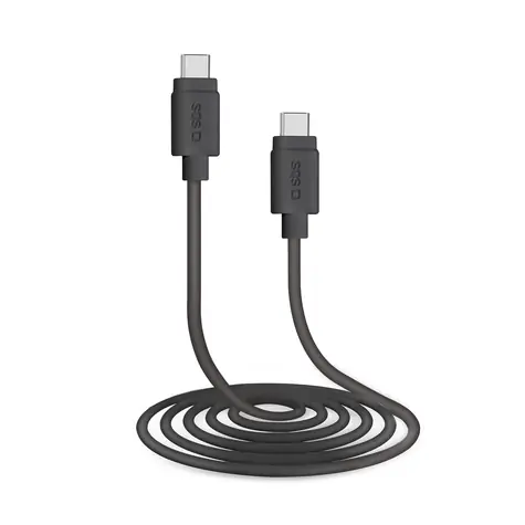 SBS kabel USB-C - USB-C 1.5m černá