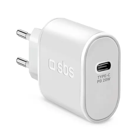 SBS Cestovní adaptér 1xUSB-C PD 20W bílá