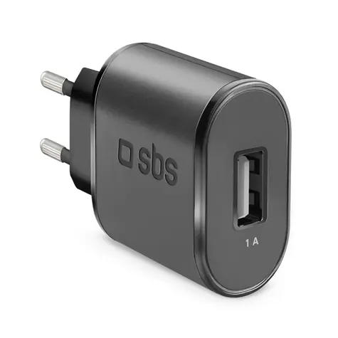 SBS Cestovní adaptér USB & USB-C 2100 mA černá