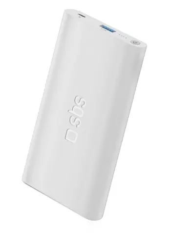SBS PowerBank 5000 mAh bílá / 1xUSB / 2,1A 