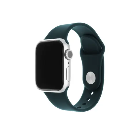 FIXED Silicone Strap Set silikonových řemínků pro Apple Watch 42 & 44 & 45 mm tmavě zelená