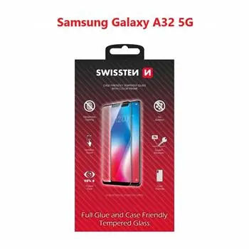 SWISSTEN FULL GLUE COLOR FRAME CASE FRIENDLY sklo pro SAMSUNG A326 GALAXY A32 5G černá