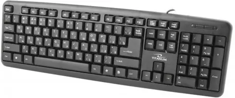 Esperanza TKR101 Titanum černá / kancelářská klávesnice / USB / RU layout / 1.45 m
