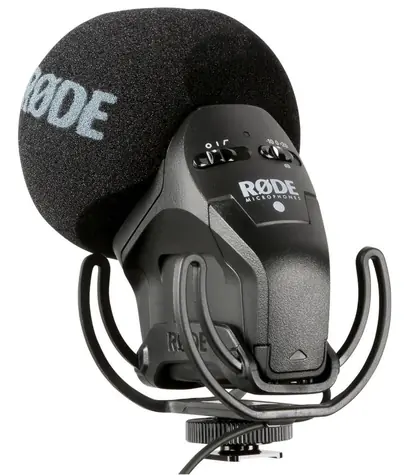 RODE SVM Pro Rycote / kompaktní mikrofon pro kamery a DSLR / Rycote odpružení / Napájeno 9V baterii 