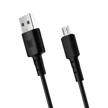 BonBon Datový a nabíjecí kabel USB-A 2.0 na microUSB 1m černá