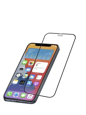 Cellularline CAPSULE Ochranné tvrzené sklo pro celý displej pro Apple iPhone 12 & 12 Pro černá