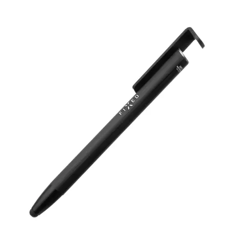 FIXED Pen Propiska 3v1 se stylusem a stojánkem černá / antibakteriální povrch / hliníkové tělo