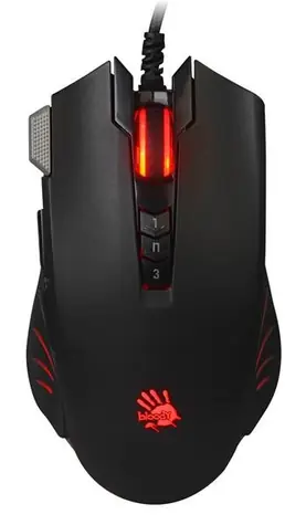 A4tech BLOODY V9MA Černá / Herní optická myš / 4000 DPI / USB / RGB podsvícení