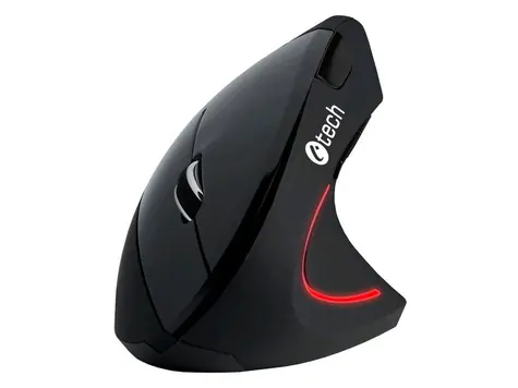 C-TECH VEM-09 černá / Bezdrátová myš / 1600DPI / 6 tlačítek / USB nano receiver