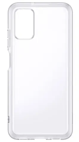 SAMSUNG Soft Clear Cover Poloprůhledný zadní kryt pro Samsung Galaxy A03s transparentní