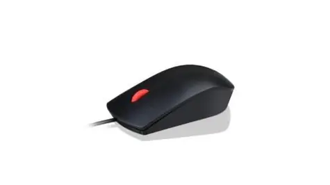 Lenovo Essential černá / drátová optická myš / 1600 DPI / USB