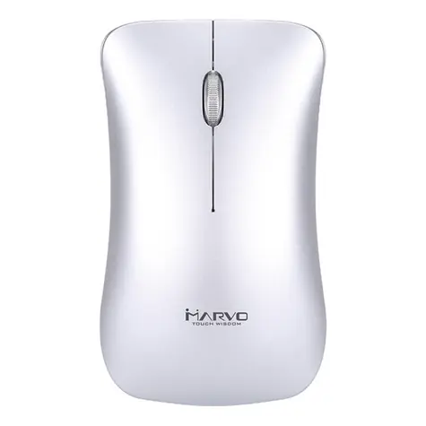 Marvo DWM102SL stříbrná / bezdrátová optická myš / 1600 DPI / 2.4GHz USB přijímač