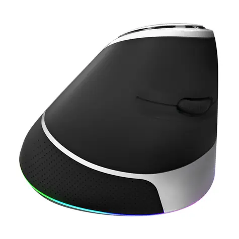 Marvo M708W černá / bezdrátová optická myš / vertikální / 2400 DPI / 500 mAh / 2.4GHz USB přijímač