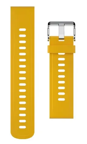 Aligator Silikonový řemínek 22mm žlutý