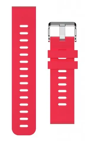 Aligator Silikonový řemínek 20mm červený