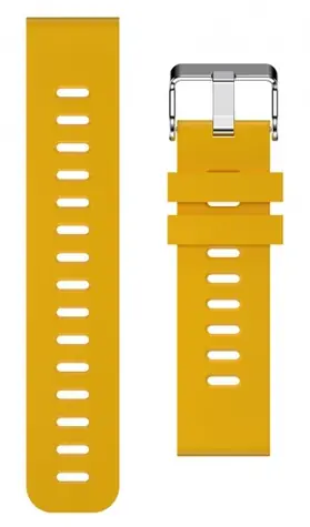 Aligator Silikonový řemínek 20mm žlutý