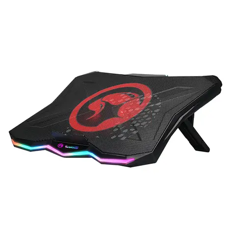 Marvo FN-40 černá / chladicí podložka pod notebook /  1 větrák / 800 RPM / 2x USB / RGB podsvícení