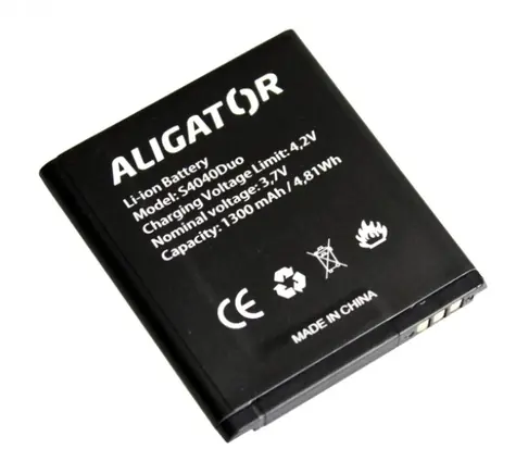 Aligator baterie Li-Ion 1300 mAh pro Aligator S4040 Duo / doprodej