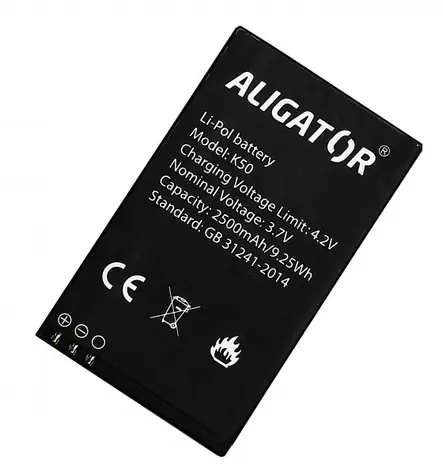 Aligator baterie Li-Pol 2500 mAh pro Aligator K50 eXtremo