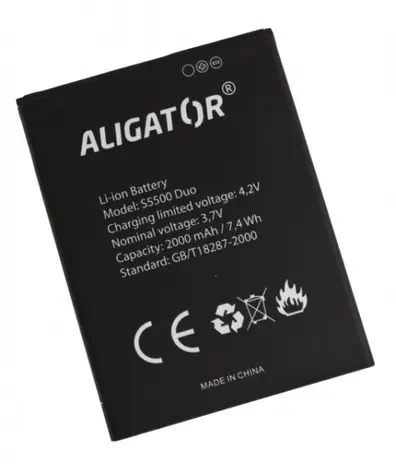 Aligator baterie Li-Ion 2000 mAh pro Aligator S5500 Duo