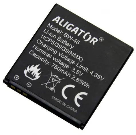 Aligator baterie Li-Ion 750 mAh pro Aligator V400