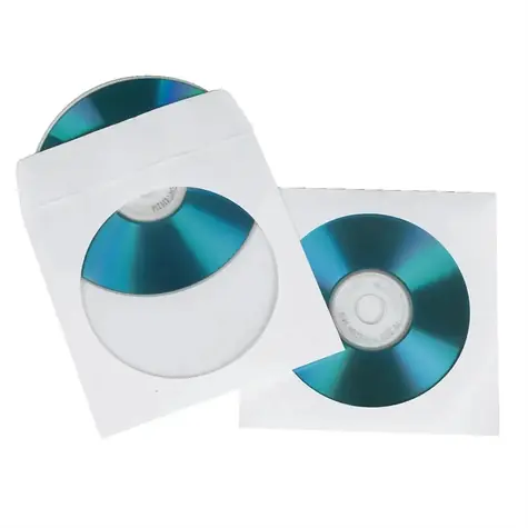 Hama ochranný obal pro CD & DVD 100ks bílá