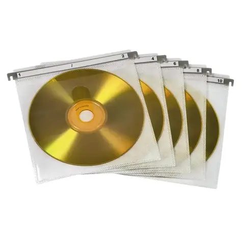 Hama CD & DVD obal double 50 ks bílá