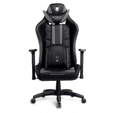 Diablo X-Ray King černá / herní židle / nastavitelná / syntetická kůže / pojezdová kolečka / nosnost 200 kg