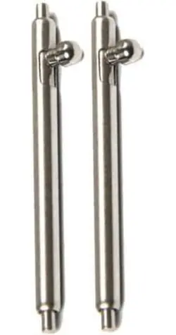 Tactical Stěžejka Nerez 22mm 2ks stříbrná
