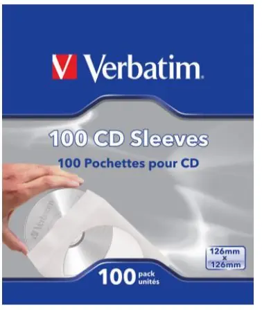 Verbatim papírové obaly na CD / 100 ks