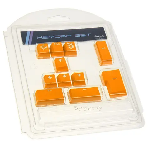 Ducky PBT Double-Shot Keycap Set oranžová / 11 kláves