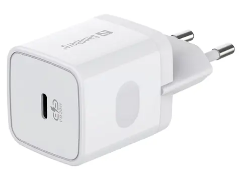 Sandberg USB-C AC Charger PD20W bílá / síťová nabíječka / 20W / 3A
