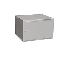 Solarix rozvaděč nástěnný skládaný SENSA LITE 6U 450mm - dveře plech / RAL 7035