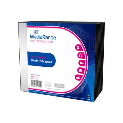 MediaRange CD-R 700MB 52x Slimcase 10ks 