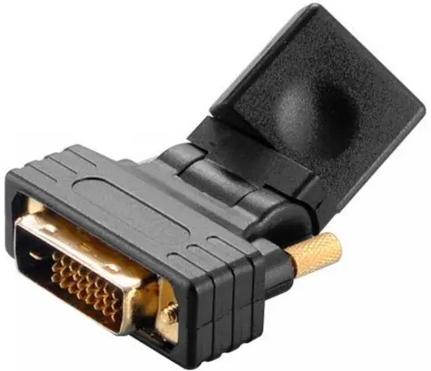 AKASA AK-CBHD16-BK redukce z DVI-DI na HDMI / 360°