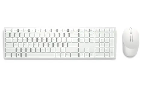 DELL KM5221W CZ bílá / Set bezdrátové klávesnice a myši / CZ / 2.4GHz