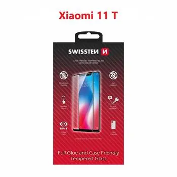 SWISSTEN FULL GLUE COLOR FRAME CASE FRIENDLY sklo pro XIAOMI 11 T černá