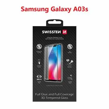 SWISSTEN Ultra Durable 3D FULL GLUE Glass pro SAMSUNG A037G GALAXY A03s černá