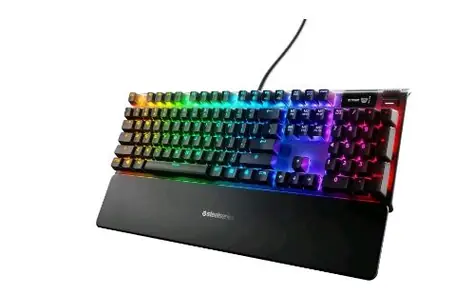 SteelSeries Apex 7 - Red (US) černá / Mechanická klávesnice / Red Switch / RGB podsvícení / US layout / doprodej