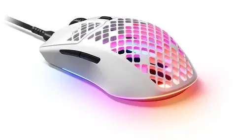 SteelSeries Aerox 3 Snow bílá / Herní myš / optická / 8500DPI / USB-A / 1.8m  / 6 tlačítek