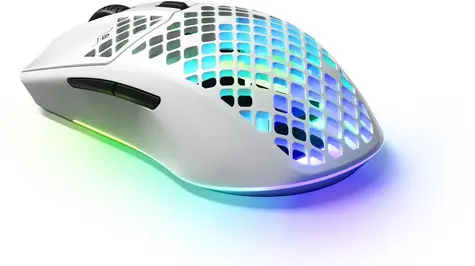 SteelSeries Aerox 3 Wireless Snow bílá / Herní myš / optická / 18000DPI / USB-A / 2m / 6 tlačítek