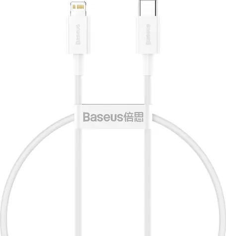 Baseus Superior kabel USB-C na Lightning bílá / 0.25 m 