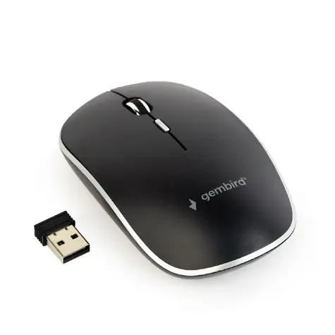 Gembird MUSW-4BS-01 černá / bezdrátová optická myš / USB / 1600DPI