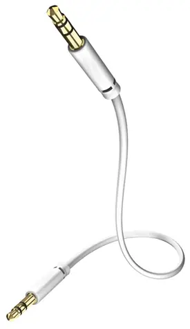 In-akustik Star Audio kabel bílá 0.5 m / 3.5mm jack - 3.5mm Jack
