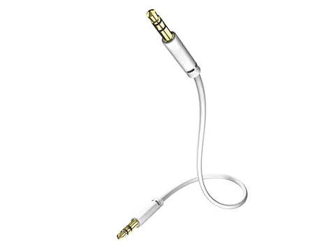 In-akustik Star Audio kabel bílá 0.75 m / 3.5mm jack - 3.5mm Jack
