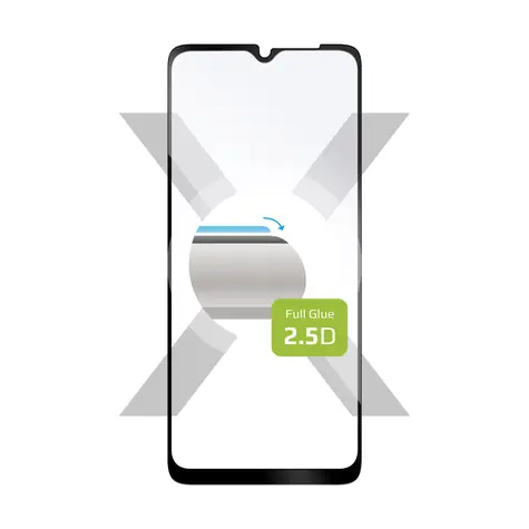 FIXED Full-Cover Ochranné tvrzené sklo pro Samsung Galaxy A13 & A13 5G černá / lepení přes celý displej 